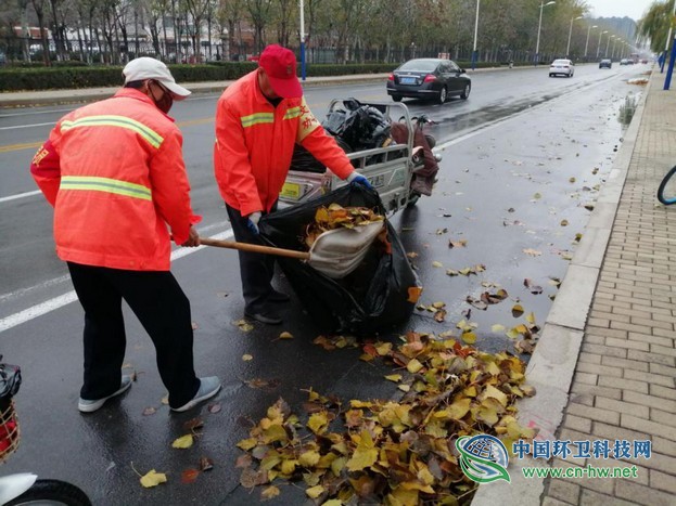 春沐风雨秋扫叶,夏战酷暑冬披雪——滨环人的“四季”之奋战落叶季