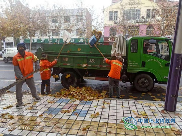春沐风雨秋扫叶,夏战酷暑冬披雪——滨环人的“四季”之奋战落叶季