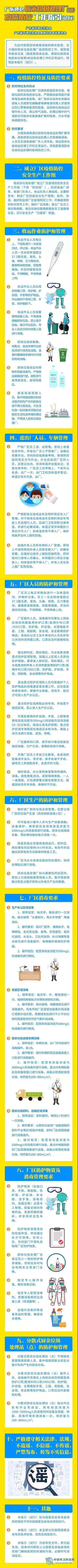 一图读懂｜广东厨余垃圾处理厂疫情防控工作指引