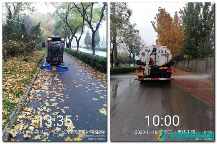 “借雨作业”！济南历下城管扎实做好路面保洁，保障市民顺利出行
