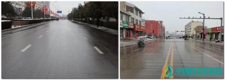 榆林市榆阳区环卫连夜开展除雪攻坚战，保障市民出行安全