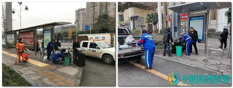 重庆城区更换环卫设备,果皮箱“旧貌换新颜”!