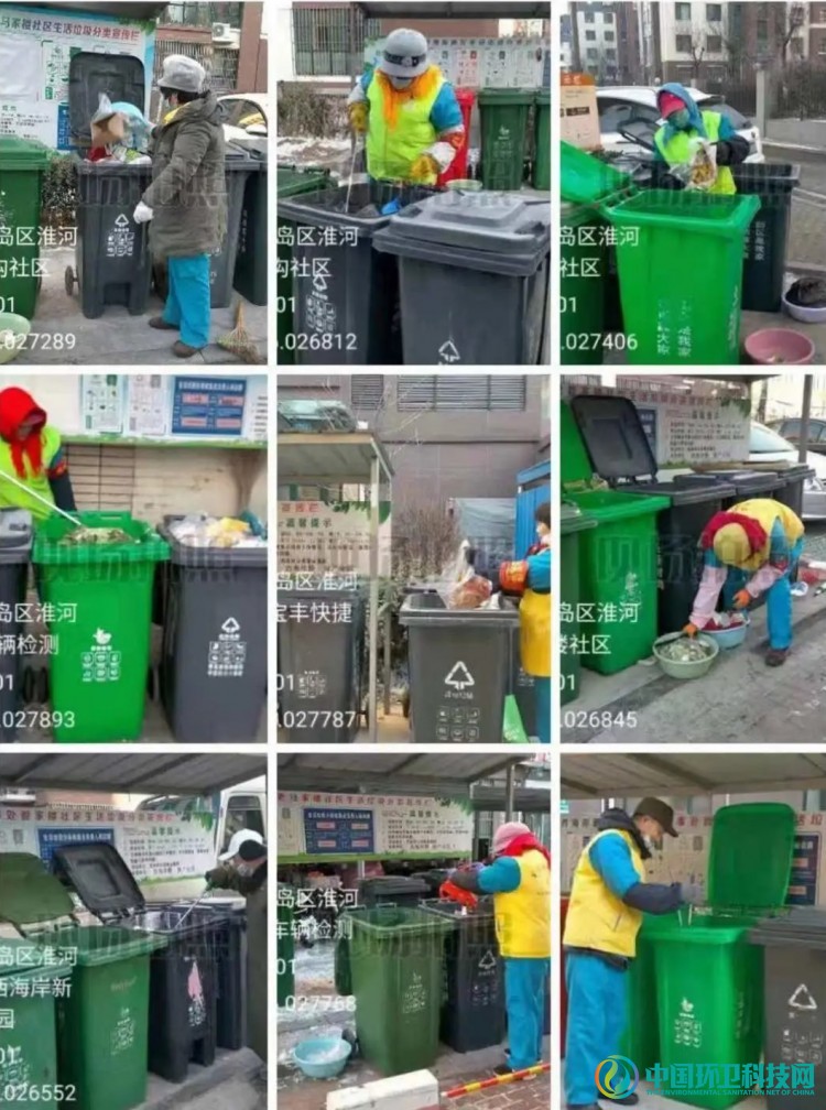 青岛生活垃圾分类工作迈出新年第一步