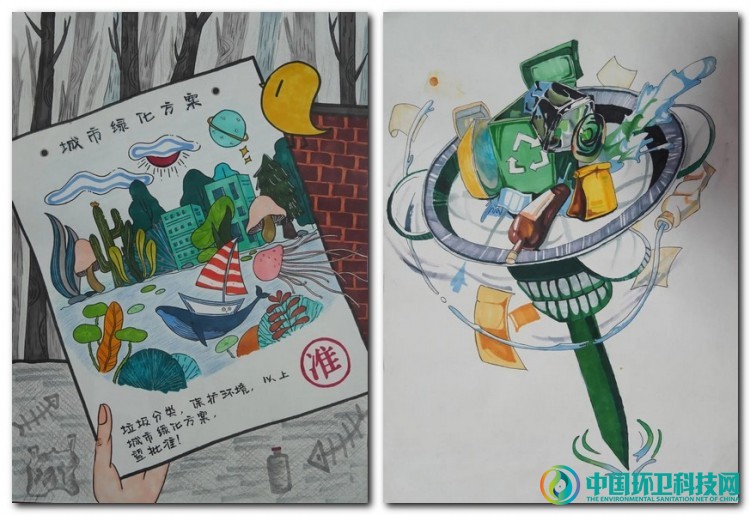 作品惊艳！张家港市举办首届生活垃圾分类书画大赛