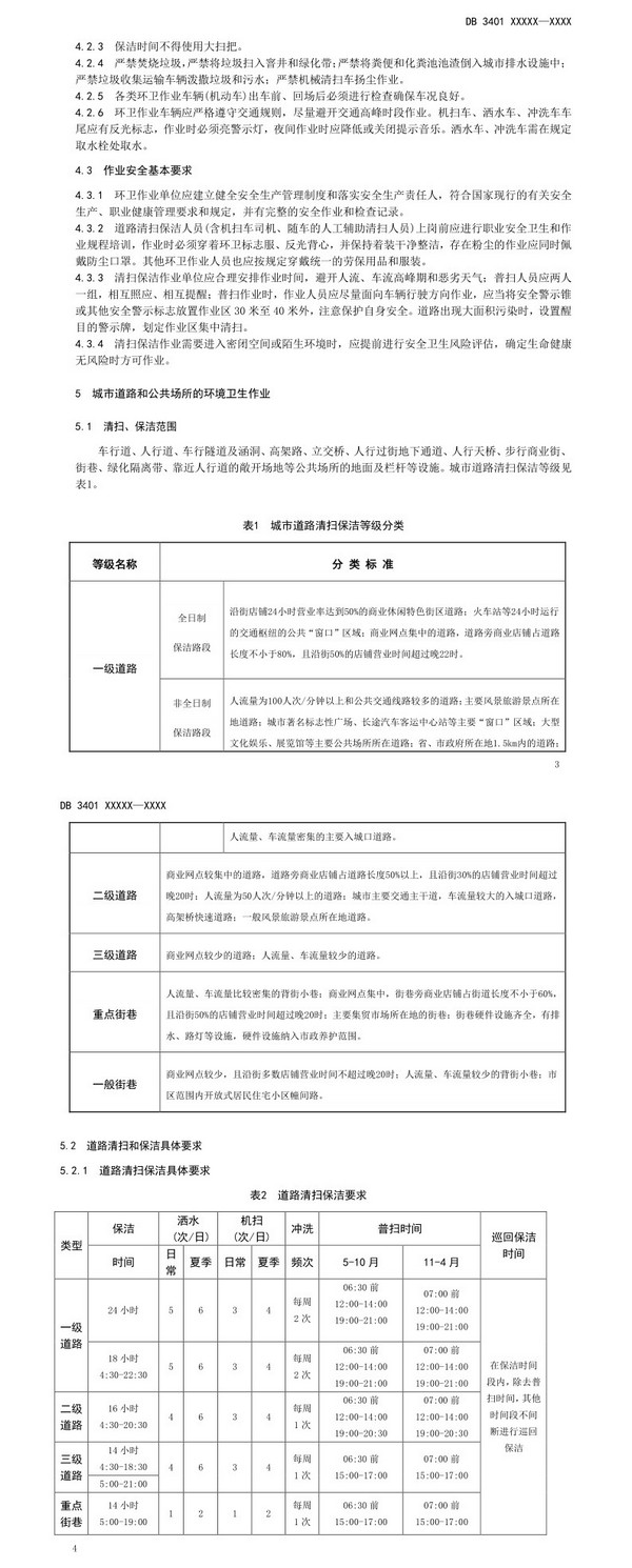 关于公开征求《城市环境卫生作业规范》合肥市地方标准意见的通知