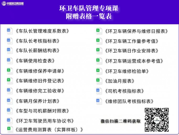 报名最后2天！环卫车队管理高级培训即将开课！