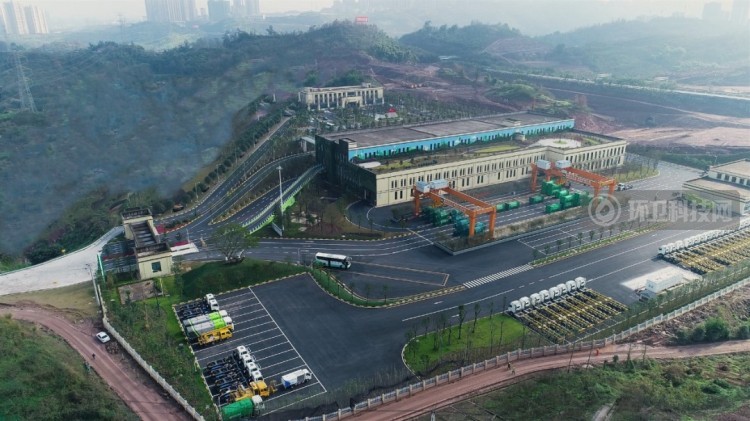 重庆市中心城区夏家坝垃圾二次转运站实景图